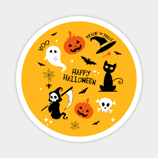 Halloween Pattern Magnet